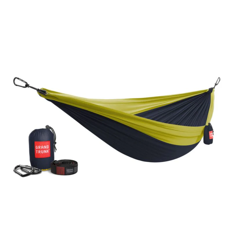 Grand Trunk - Double Deluxe Parachute Nylon Hammock w/Straps - Blue Light Blue - Image 6