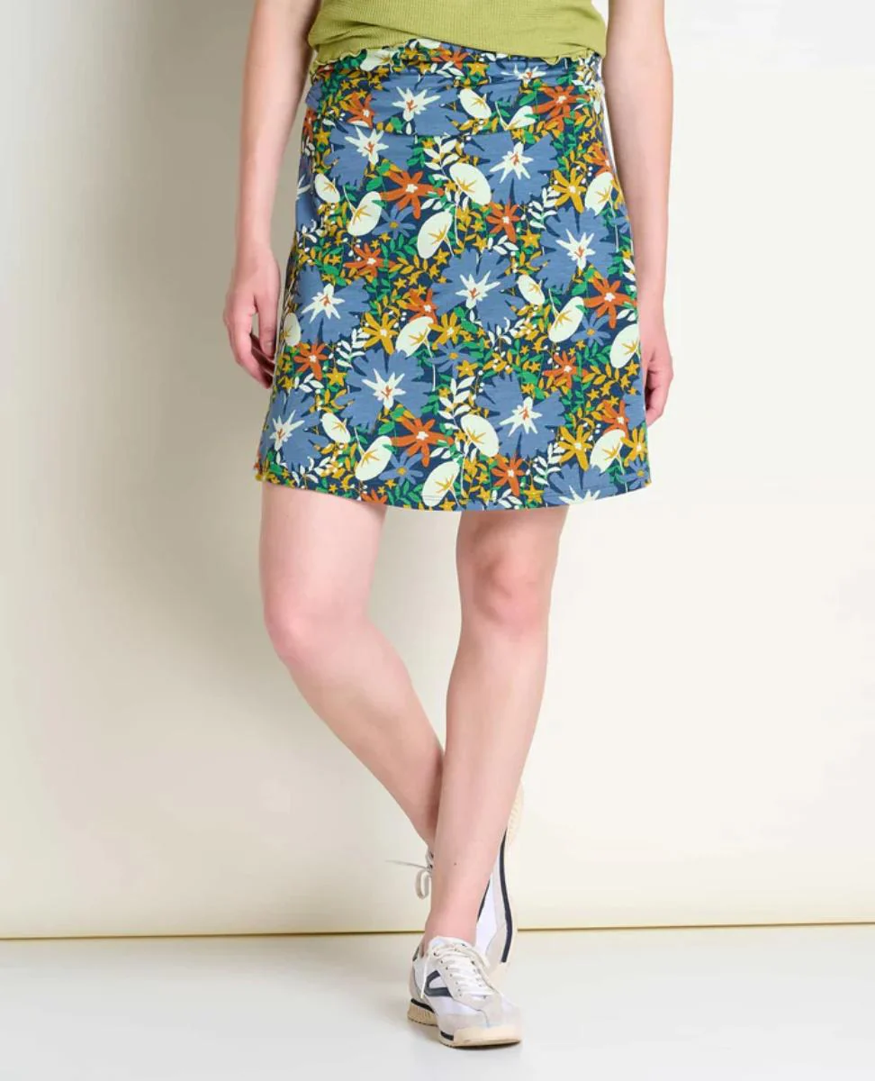 Toad and Co - Chaka Skirt - Blue Shadow Daisy Print - Image 11