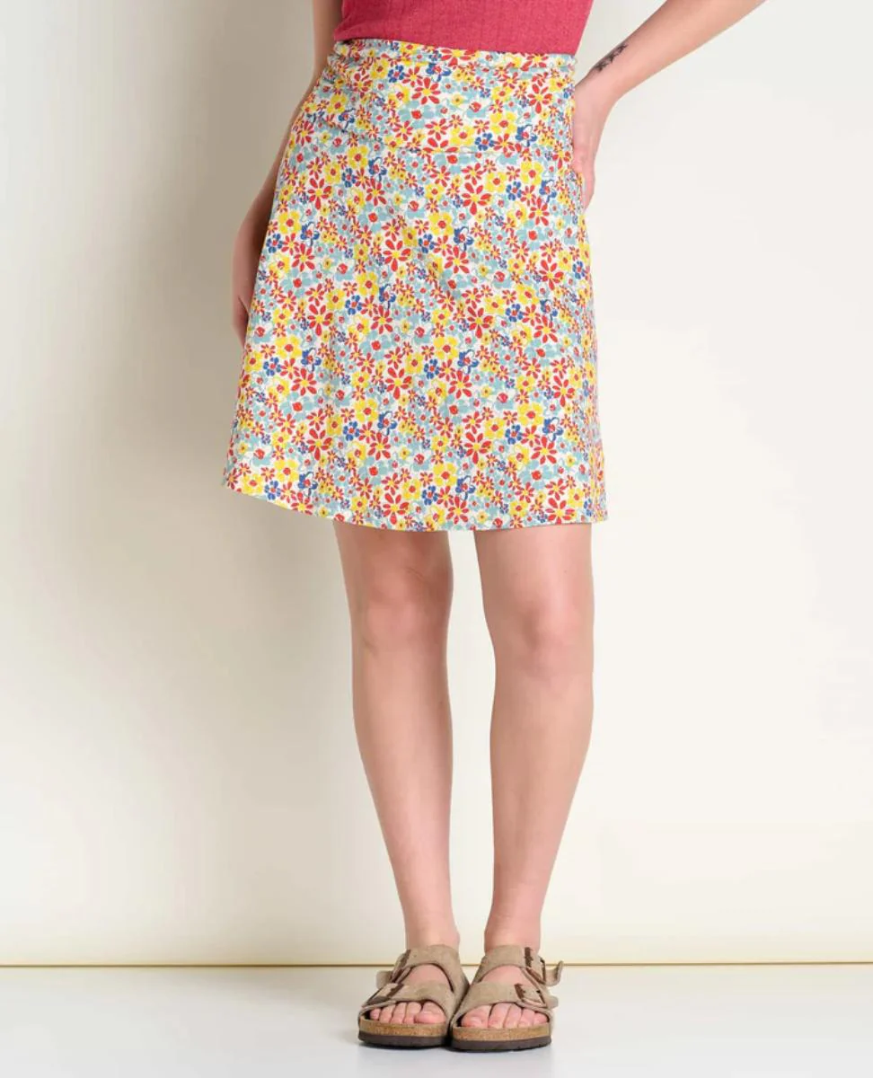 Toad and Co - Chaka Skirt - Blue Shadow Daisy Print - Image 12