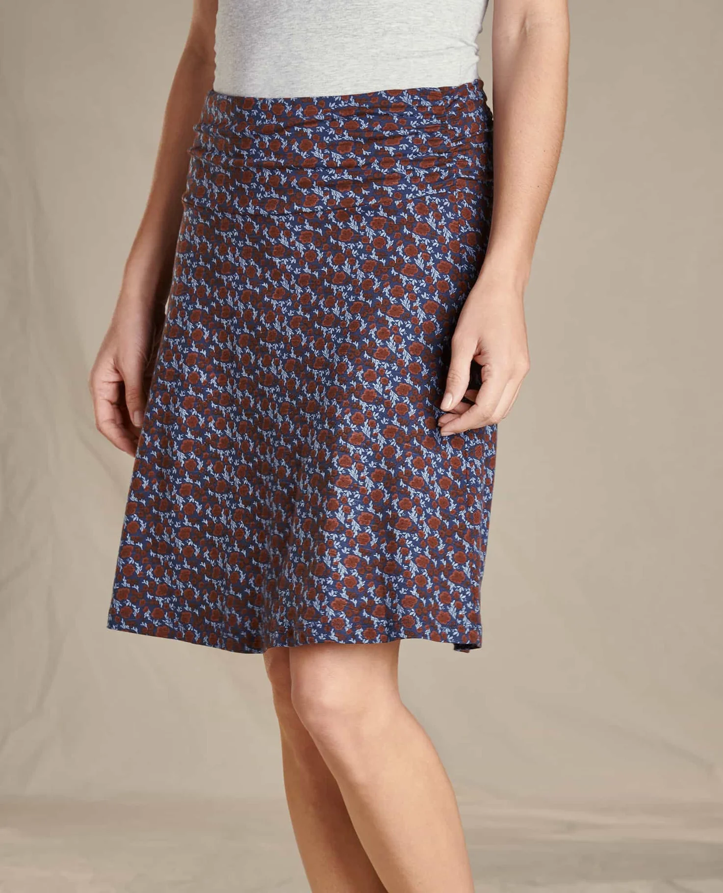 Toad and Co - Chaka Skirt - Campfire Lg Floral Print - Image 3